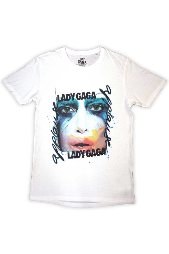 Lady Gaga Unisex T-Shirt Artpop Facepaint White