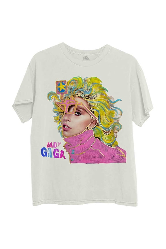 Lady Gaga Unisex T-Shirt: Colour Sketch (Large)