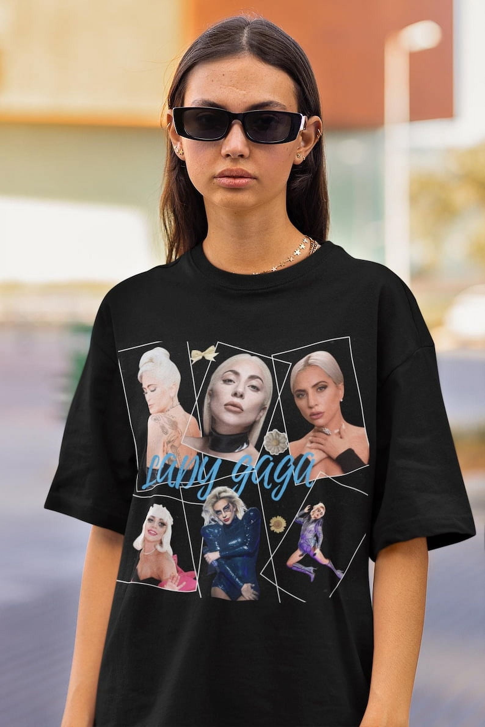 Lady Gaga Vintage Album Face Juniors T-Shirt main image 0