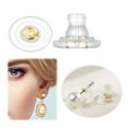 Lady Gift Gold Silicone Earring Backs Replacements Locking Secure