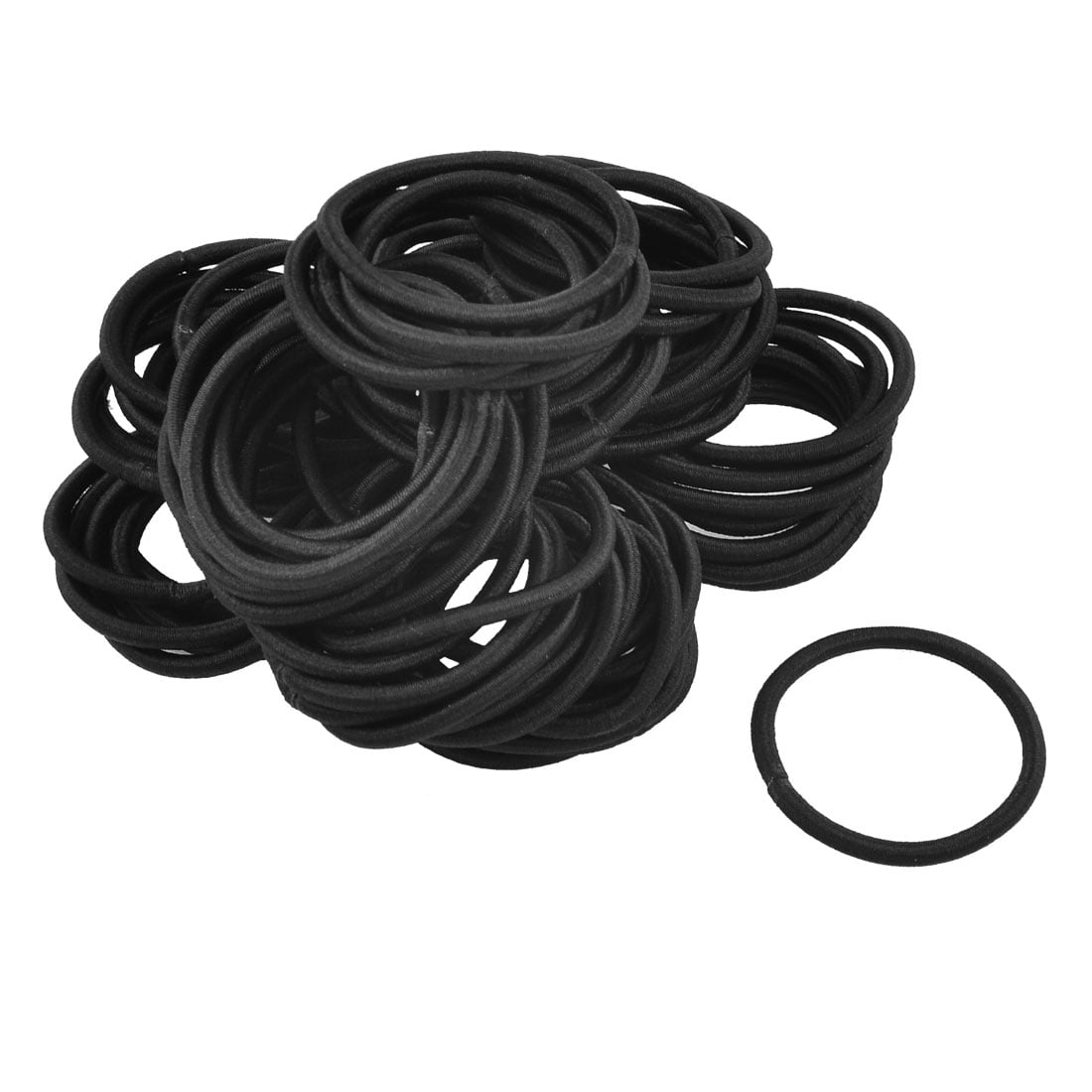 Black rubber bands for hair deals