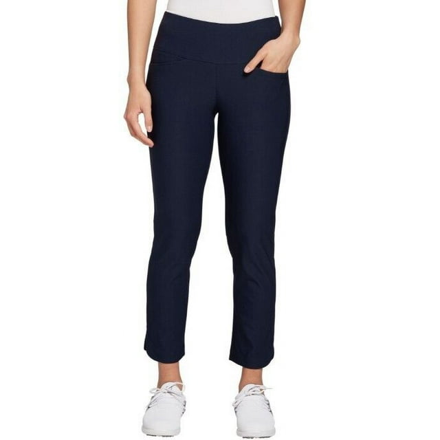 Lady Hagen Women's Tummy Control PullOn Golf Pants Dark Navy Size XS