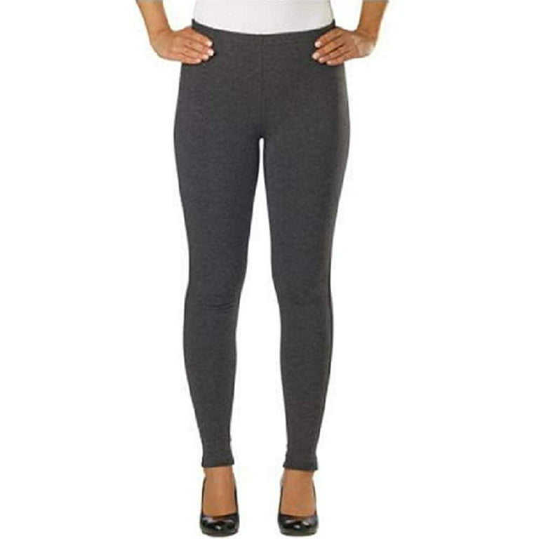 Lady Hathaway Women's Comfort French Terry Leggings, Charcoal, Small 
