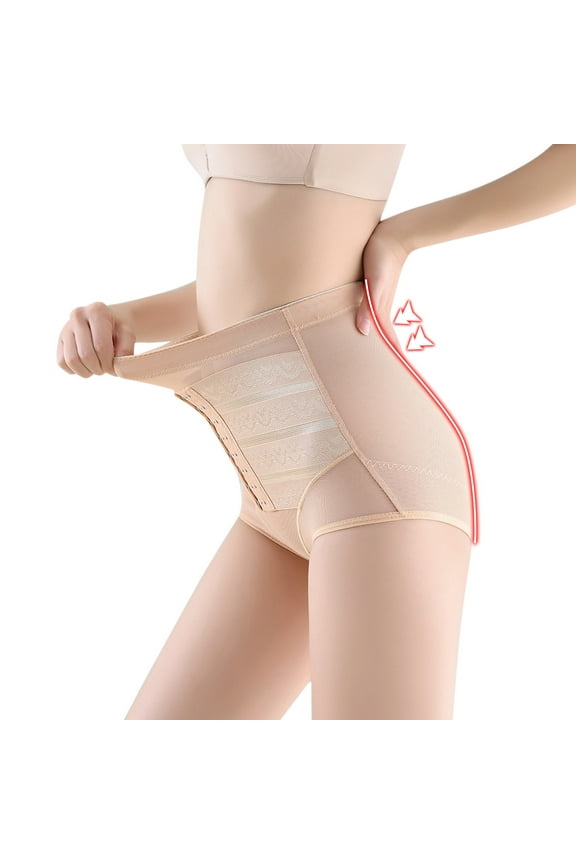 Lady High Waist Trainer Thong Seamless Underwear Shapewear Full Waist Trainer for Women Underwear for Leggings Women Sweat Pads for Women Underwear Vibrating Pantie's with Control Teenage Girls