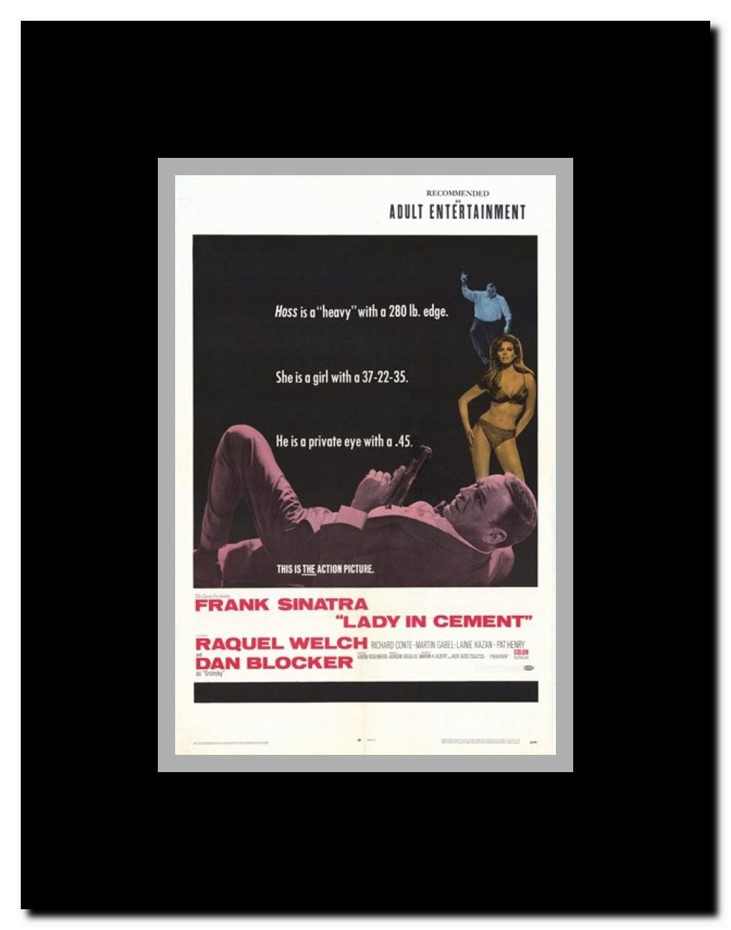Lady In Cement Framed Movie Poster