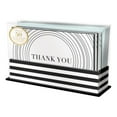 thumbnail image 1 of Lady Jayne Flat-Panel Thank You Note Cards With Envelopes, 5-1/2" x 3-1/2", Turquoise/Black, Pack Of 50 Cards, 1 of 5