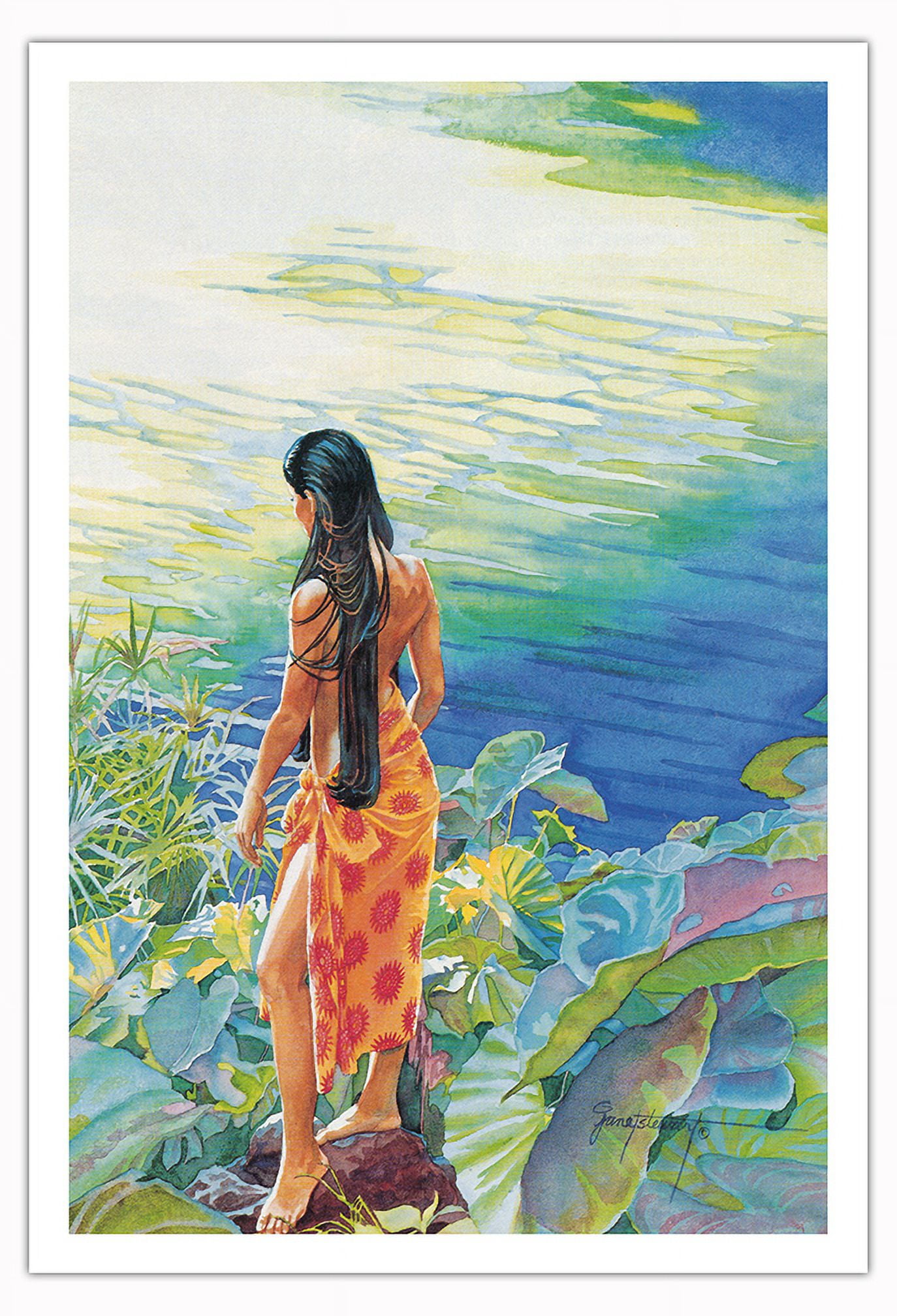 Janet Stewart(ハワイアート) Family of Hawaii - (ʻOhana O Hawaiʻi) by Janet Stewart | eBay