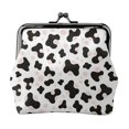thumbnail image 1 of Lady Leather Wallet Zero 4.13 X 4.52 In Three-Dimensional Buckle Design Small Portable Easy Opening And Closing Simple Cow-Print Pattern1_1, 1 of 5