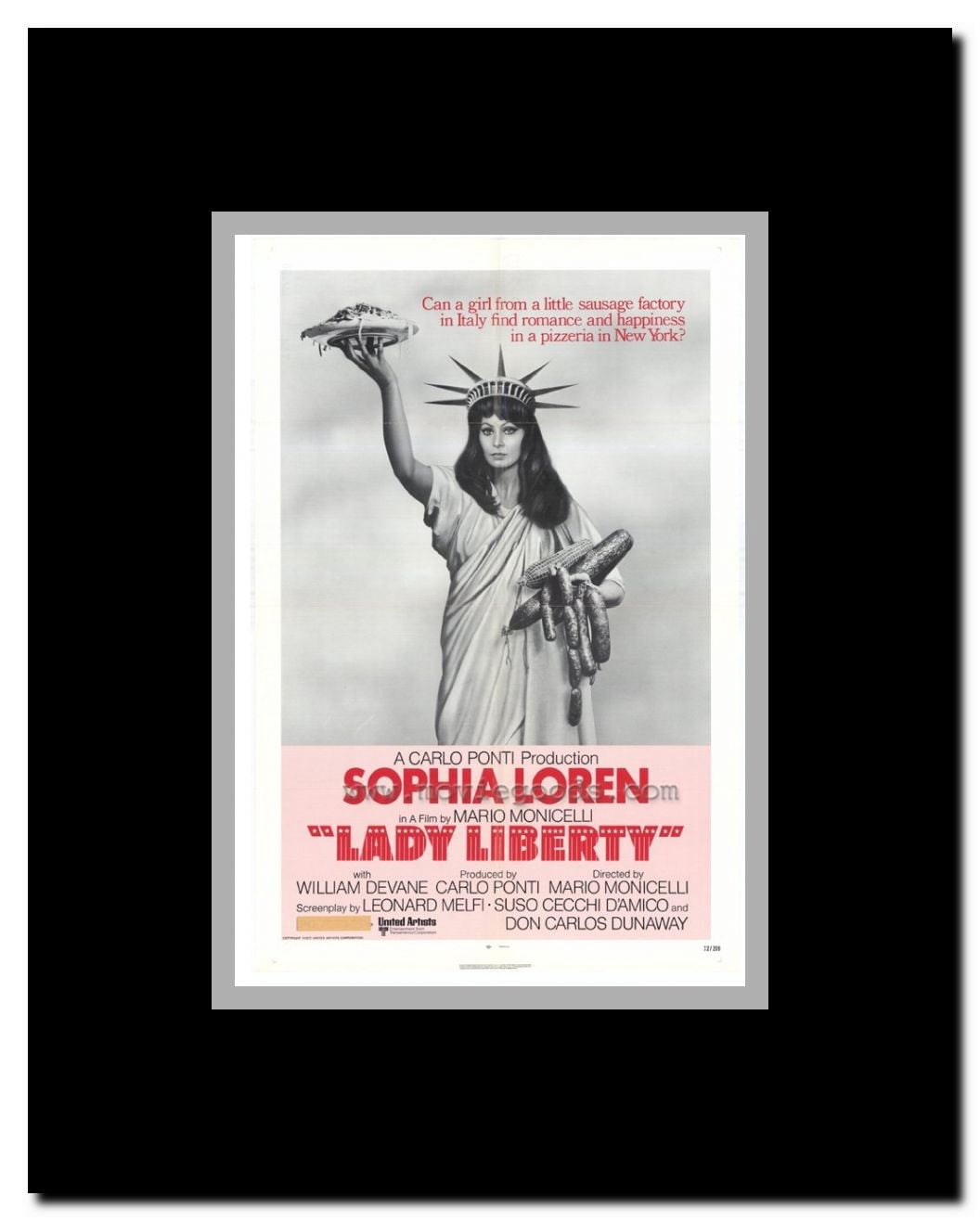 Lady Liberty Framed Movie Poster