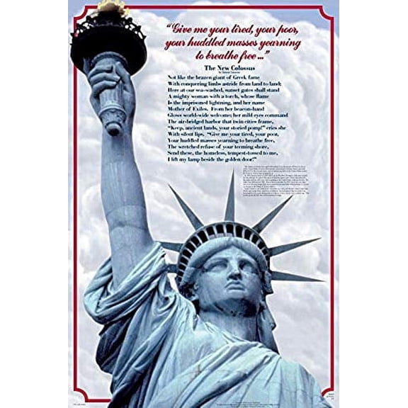 Lady Liberty Laminated Educational History Teacher Classroom Chart Print Poster 24x36