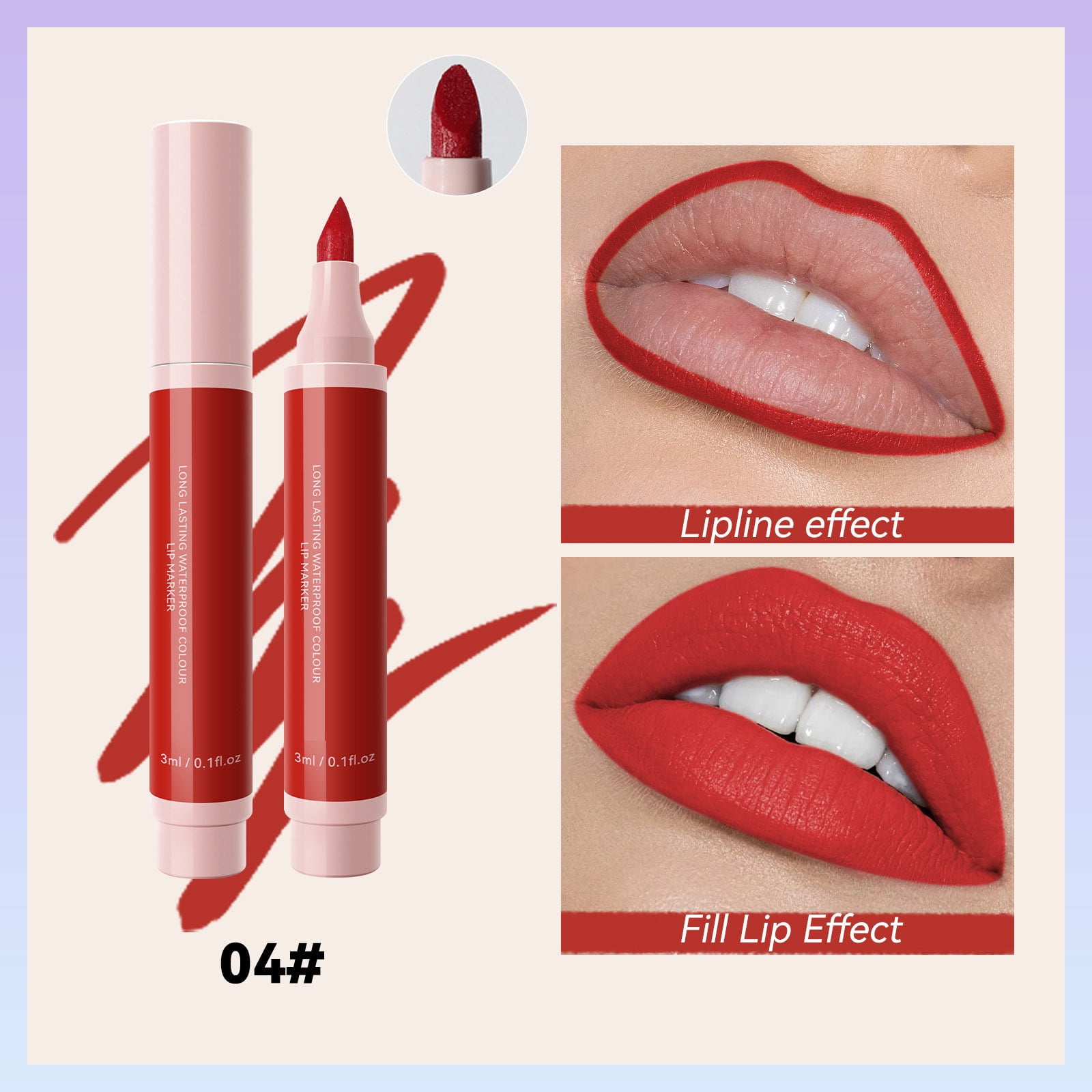 Lady Lip Liner Makeup Platte Roses for Lip Gloss Making en Rose Lip