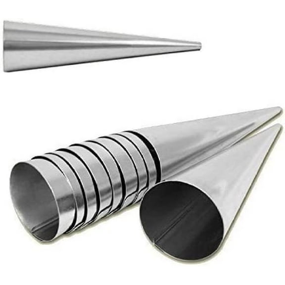 Lady Lock Forms: Non-Stick Stainless Steel Cream Horn Molds For Professional Baking Tool, Space Saving Design