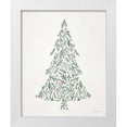 thumbnail image 1 of Lady Louise Designs 12x14 White Modern Wood Framed Museum Art Print Titled - Floral Christmas Tree III, 1 of 4