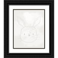 thumbnail image 1 of Lady Louise Designs 26x31 Black Ornate Wood Framed with Double Matting Museum Art Print Titled - Soft Rabbit, 1 of 4
