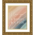 thumbnail image 1 of Lady Louise Designs 26x31 Gold Ornate Wood Framed with Double Matting Museum Art Print Titled - Rainbow I Love You a Bushel And a Peck, 1 of 4