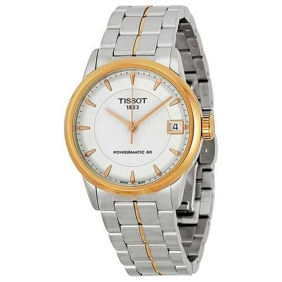 Lady Luxury Automatic Ivory Dial Two-Tone Stainless Steel Ladies Watch T0862072226101