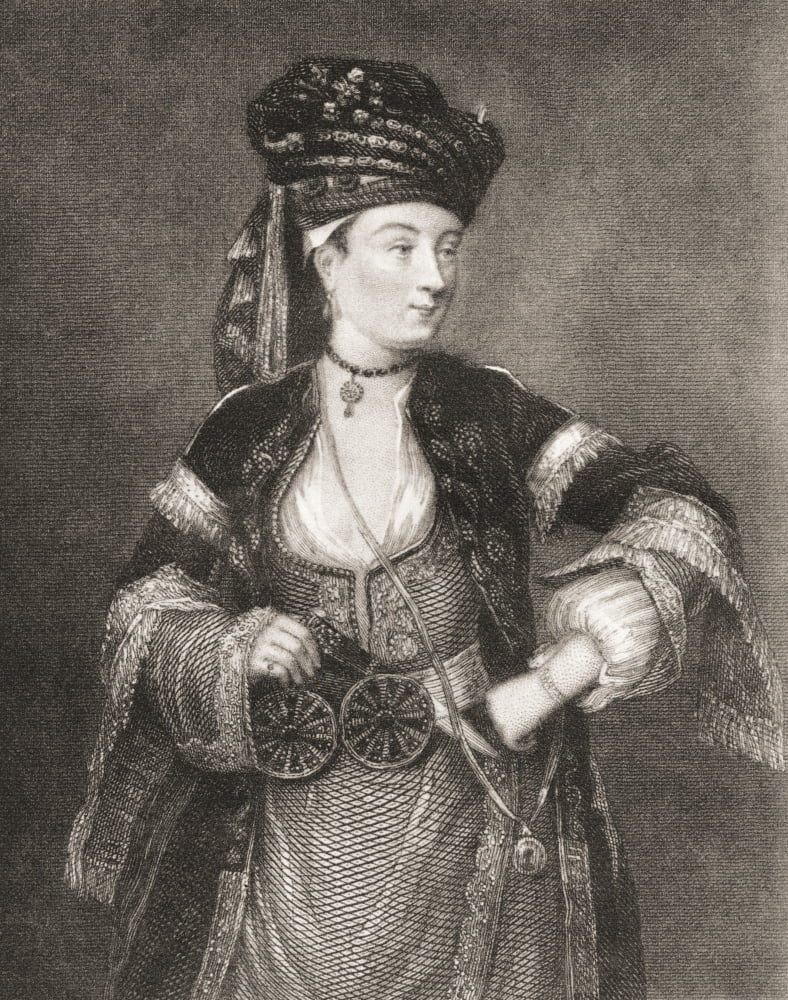 Lady Mary Wortley Montagu 1689 Canvas Art - Ken Welsh Design Pics (24 x 32)