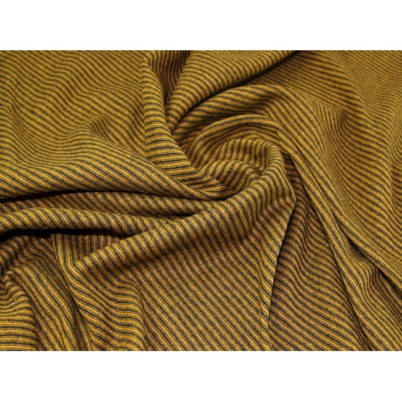 Lady McElroy 100% Pure Wool Coating Fabric Old Gold - per yard