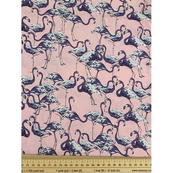 Lady McElroy Marlie Cotton Lawn Fabric, Candy Bird Print for Dressmaking, 57" Wide, By the Yard