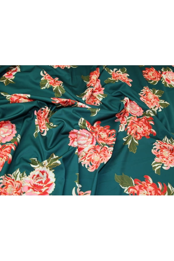 Scuba Stretch Knit Fabric Jade - per yard