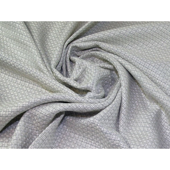 Lady McElroy Tweed Suiting Fabric Silver Ivory - per yard