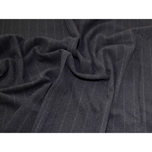 Lady McElroy Wool Blend Coating Fabric Charcoal - per yard