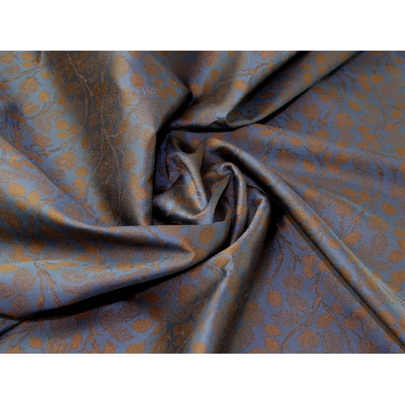 Lady McElroy Woven Brocade Dress Fabric Bronze - per yard