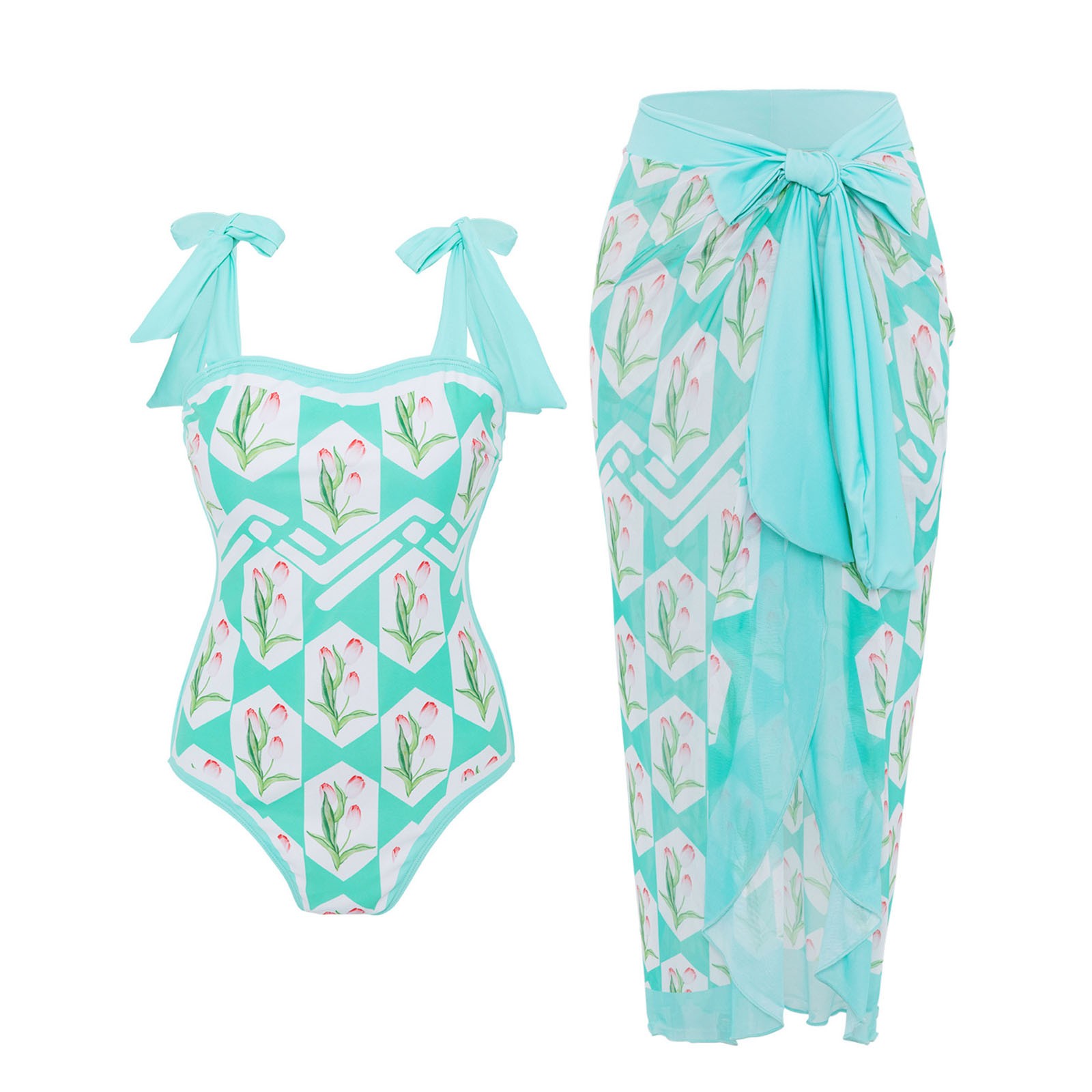 Lady Monokin Sexy Vacation Monokini Print Hawaii Swimwear Female Floral