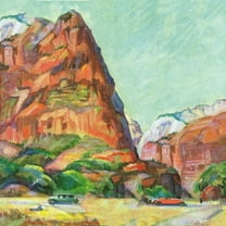 "Lady Mountain" Painting Print on Wrapped Canvas