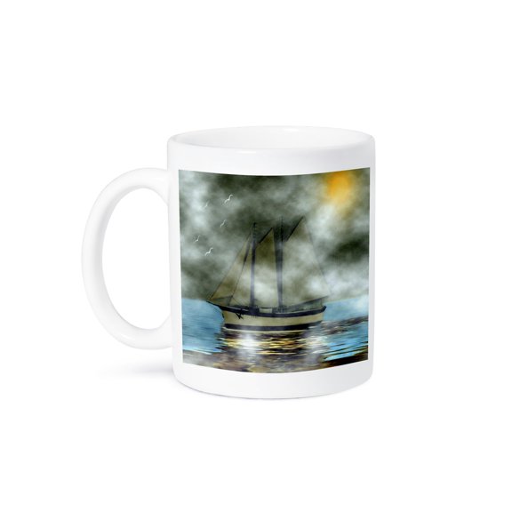 SmudgeArt Ship Mug 11oz