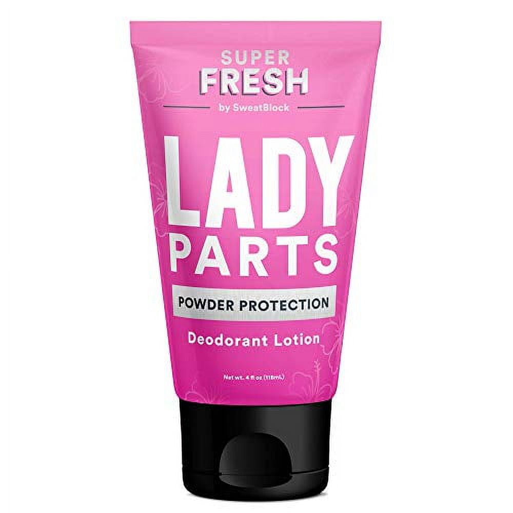 Lady Parts Feminine Hygiene Body Powder Deodorant Lotion For Breasts, Private Parts, Crotch