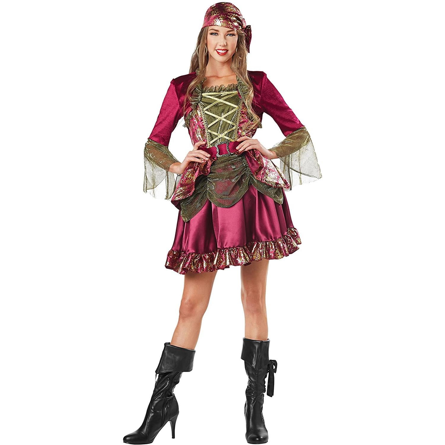 Lady Pirate She-Pirate size M 8/10 Womens Costume Dress Seasons