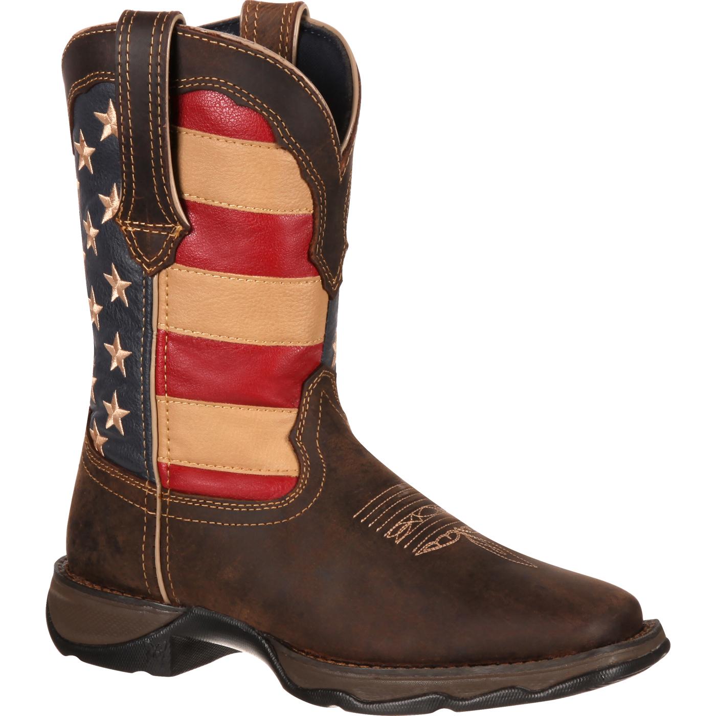 Lady Rebel by Durango® Patriotic Women's Pull-On Western Flag Boot Size 11(M) - image 1 of 7