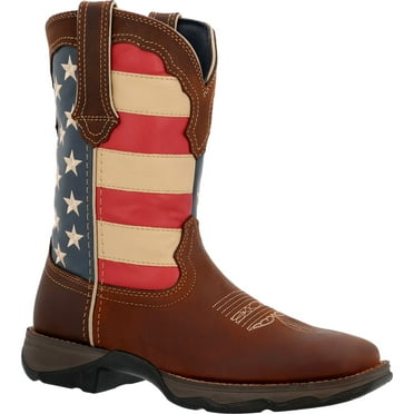 Lady Rebel by Durango® Patriotic Women's Pull-On Western Flag Boot Size 7.5(M)