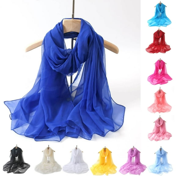 Lady Scarf Soft Sunscreen Lightweight Thin Women Summer Neck Wrap for Vacation