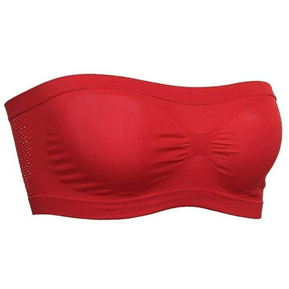 Lady Seamless Strapless Non-Slip Wrapped Chest Bra Underwear