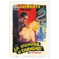 thumbnail image 1 of The Lady From Shanghai (La Signora Di Shanghai) Starring Rita Hayworth - Vintage Italian Film Movie Poster by Anselmo Ballester c.1947 - Master Art Print 10in x 14in, 1 of 4