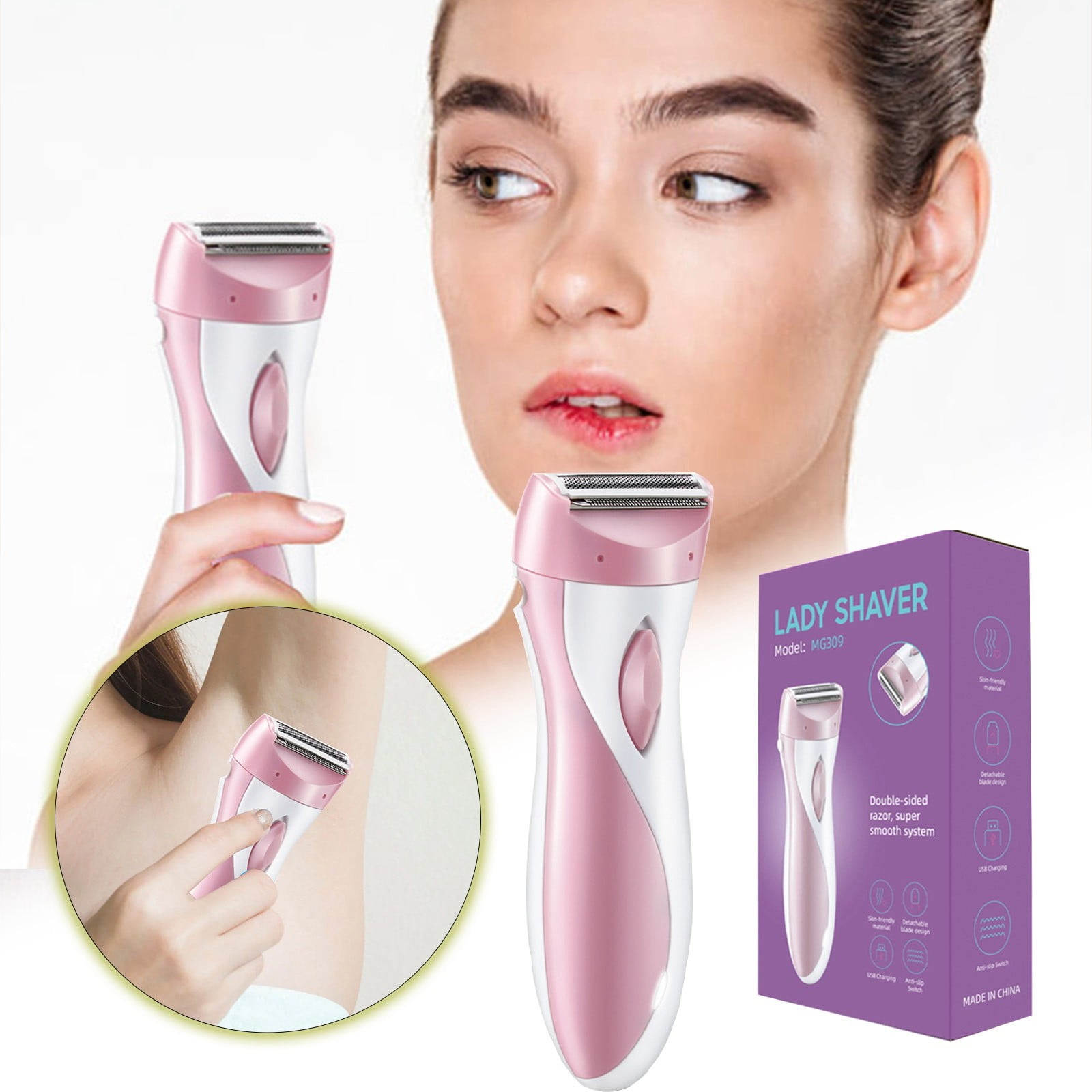 Lady Shavers for Face Qp6520 The Man with The Electrified Brain Hair Remover Vacuum T Liners for