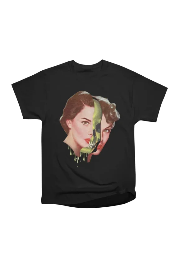Lady Skull T-Shirt Tee Gift For Him Merch For Her Apparel For Friend