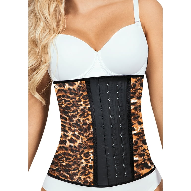 Lady Slim Fajas Colombianas Reductoras Y Moldeadoras para Mujer Underbust Latex Waist Trainer Hourglass Body Shaper for Women Brown 2XS Walmart