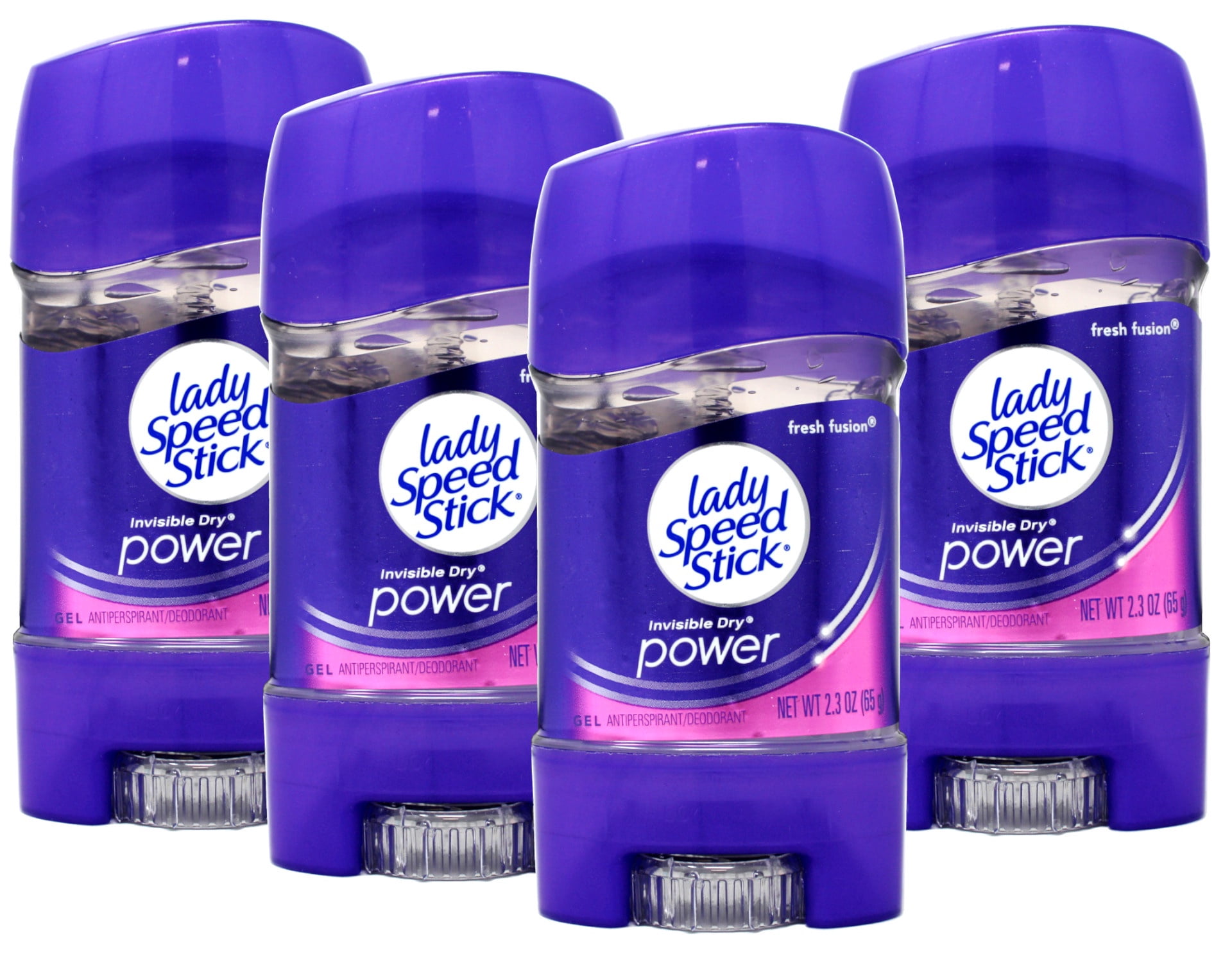 Lady Speed Stick 48HR Antiperspirant Deodorant Gel Fresh Fusion 2.30 oz  (Pack of 4)
