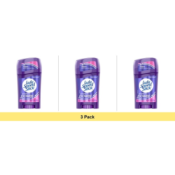 Lady Speed Stick Antiperspirant Deodorant Invisible Dry, Wild Freesia 1.40 oz - 3 Pack