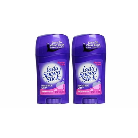 Lady Speed Stick Deodorant 1.4 Ounce Shower Fresh 41ml 2 Pack