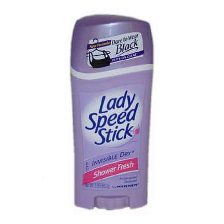Lady Speed Stick Deodorant 2.3 Ounce Shower Fresh (68ml) (Pack of 4)
