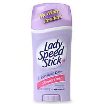 Lady Speed Stick Invisible Dry Antiperspirant And Deodorant, Shower Fresh -1.4 Oz, 2 Pack