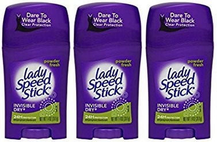 Lady Speed Stick Invisible Dry Deo – Powder Fresh, 1,4 Oz (40 G), 4er Pack