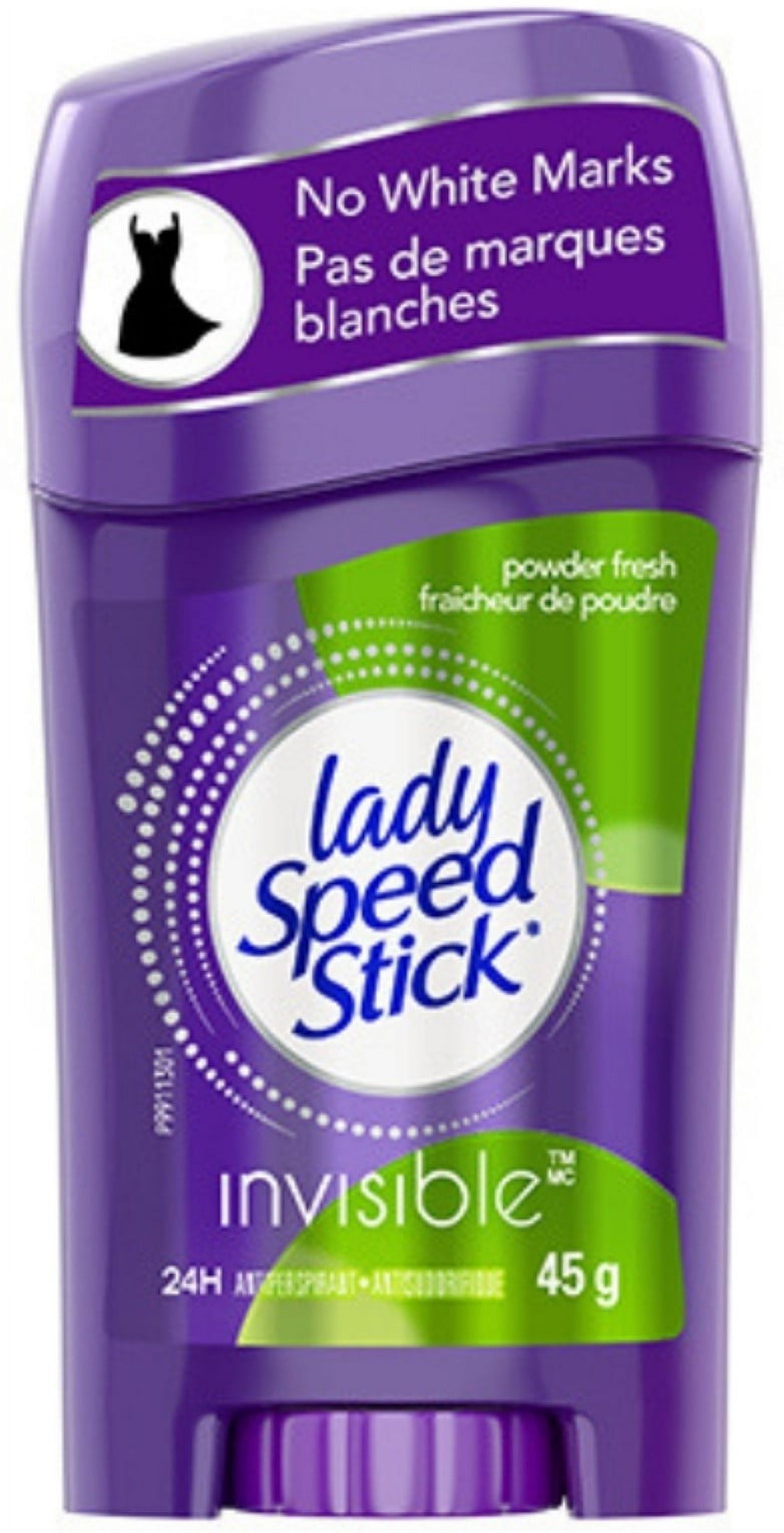 Lady Speed Stick Invisible Dry Antiperspirant Deodorant, Powder Fresh, 1.4 oz. - image 1 of 4