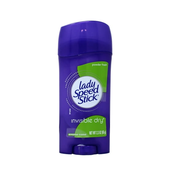Lady Speed Stick Invisible Dry Antiperspirant Deodorant, Powder Fresh Scent, 2.3 oz Stick