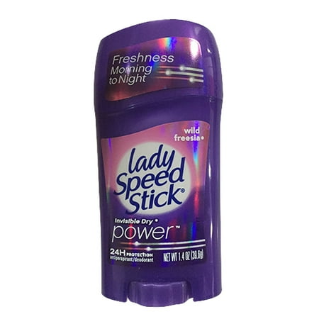 Lady Speed Stick Antiperspirant Deodorant Invisible Dry, Wild Freesia 1.40 oz - 6 Pack