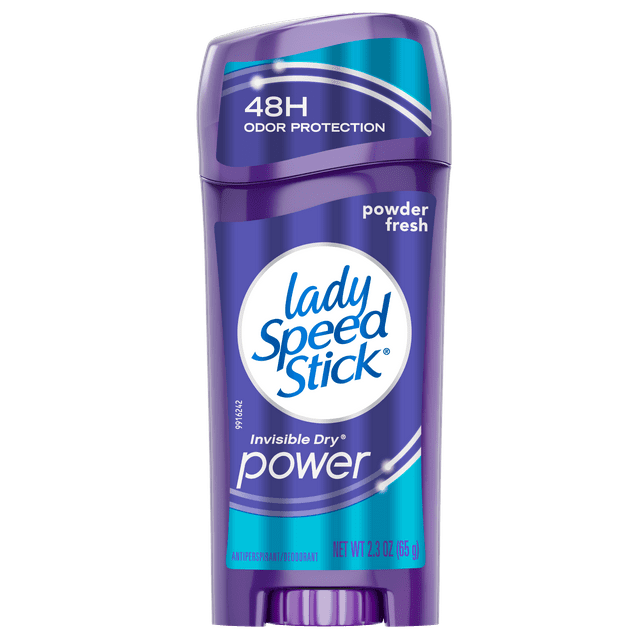 Lady Speed Stick, Invisible Dry Power Antiperspirant Female Deodorant, Powder Fresh, 2.3 oz